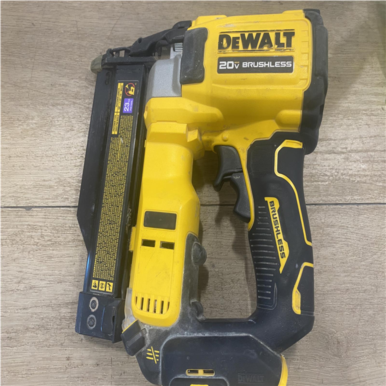 AS-IS DEWALT ATOMIC 20V MAX Lithium Ion Cordless 23 Gauge Pin Nailer (Tool Only)