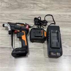 WORX - Nitro 20V SwitchDriver 2-in-1 Brushless Cordless Drill/Driver - Rotatable Dual 1/4 Chucks (Battery & Charger Included) - Black