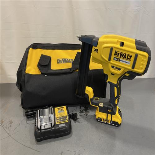 AS-IS - DeWALT 20-Volt MAX 18ga Cordless Brushless Narrow Crown Stapler Kit