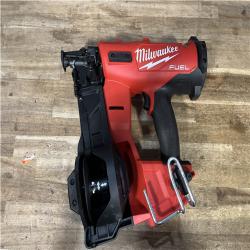 Houston Location AS-IS Milwaukee FUEL 18-Volt Lithium-Ion Brushless Cordless Coil Roofing Nailer (Tool Only)