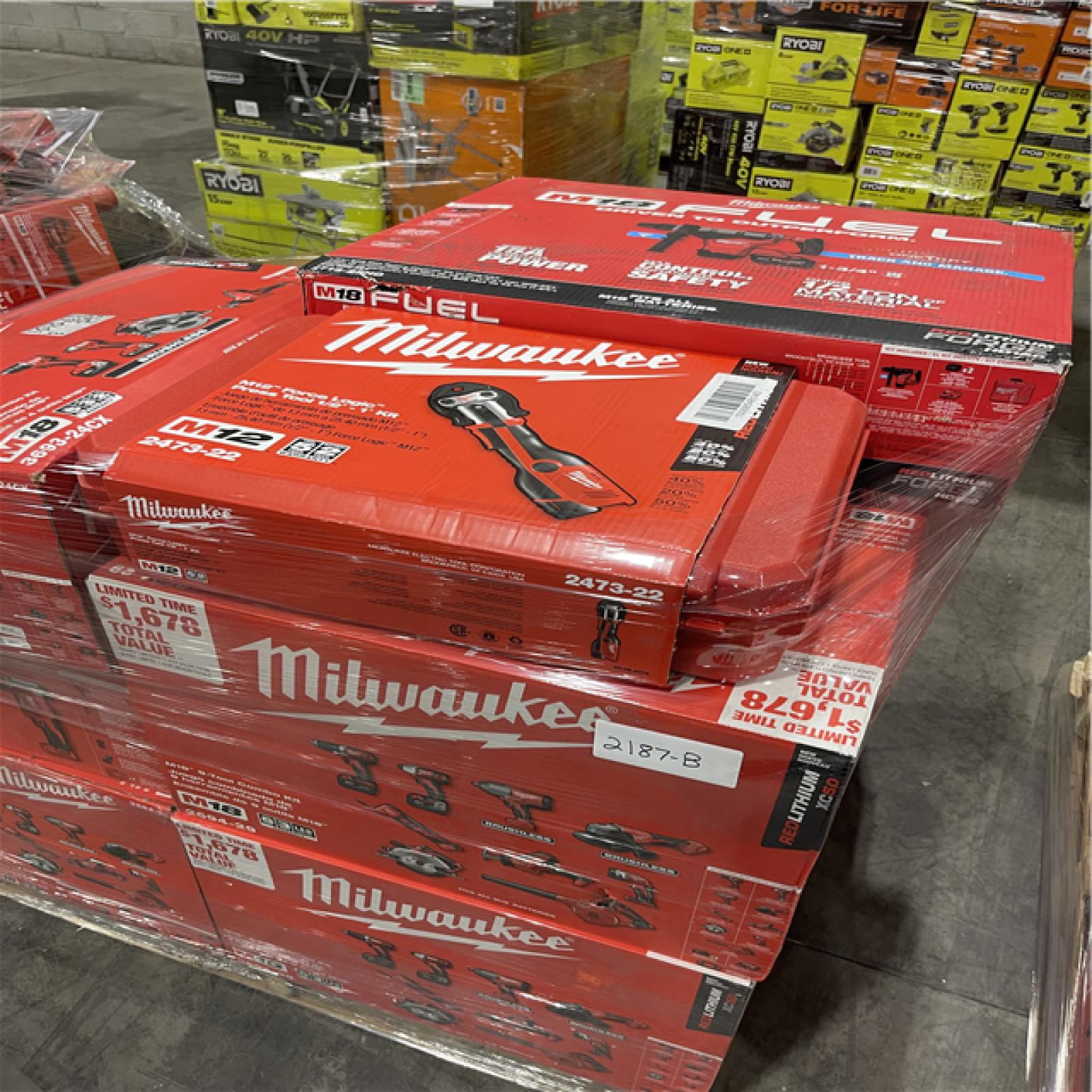 Pittston Location As-Is Power Tools Partial Truckload (12 pallets) 2187-B