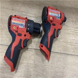 AS-IS - Milwaukee FUEL 12-Volt Lithium-Ion Brushless Cordless Hammer Drill and Impact Driver Combo Kit