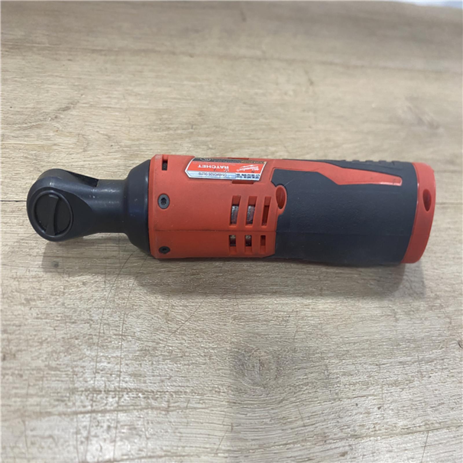 AS-IS Milwaukee 12V Lithium-Ion Cordless 3/8 in. Ratchet (Tool-Only)