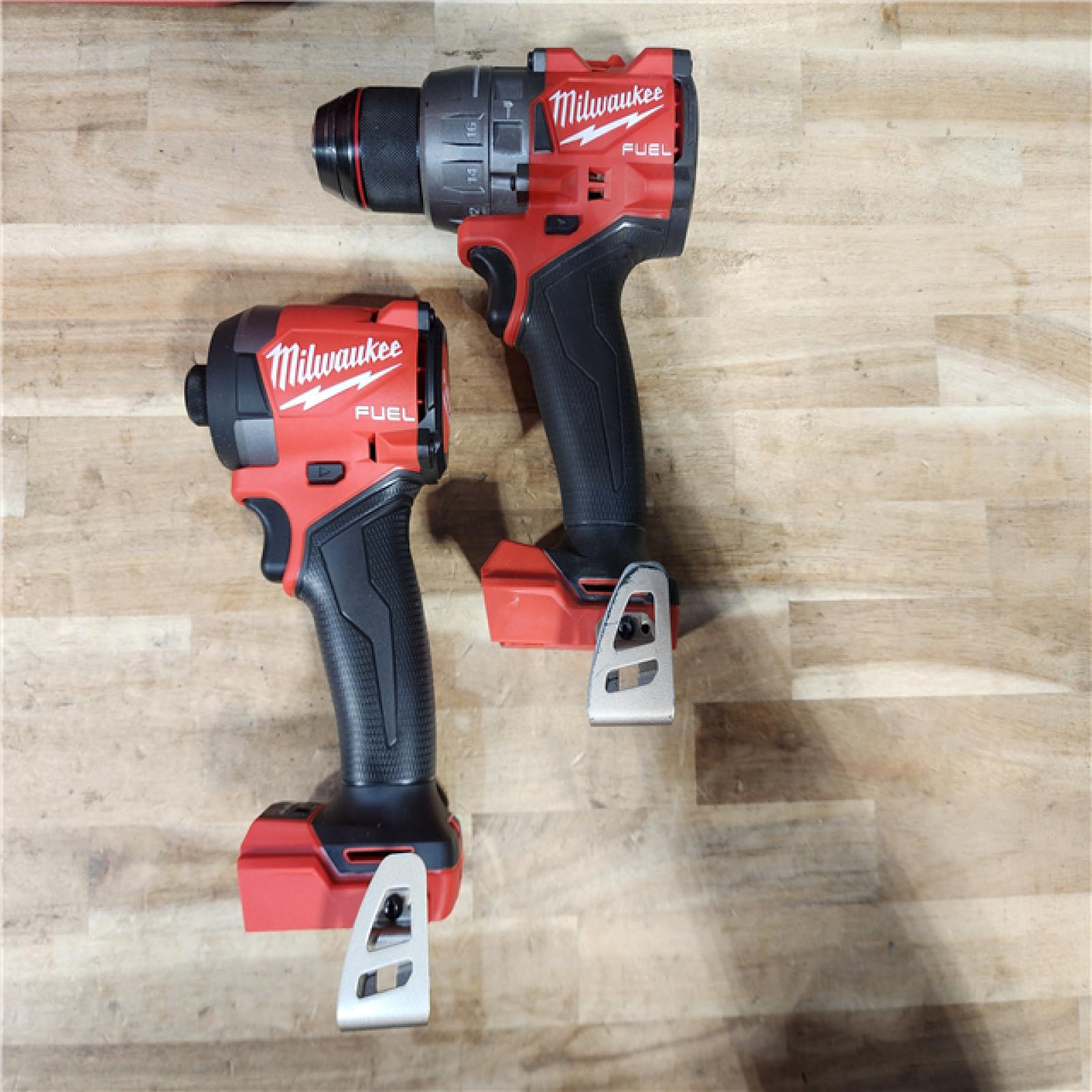HOUSTON LOCATION - AS-IS Milwaukee FUEL 18V Lithium-Ion Brushless Cordless Hammer Drill and Impact Driver Combo Kit