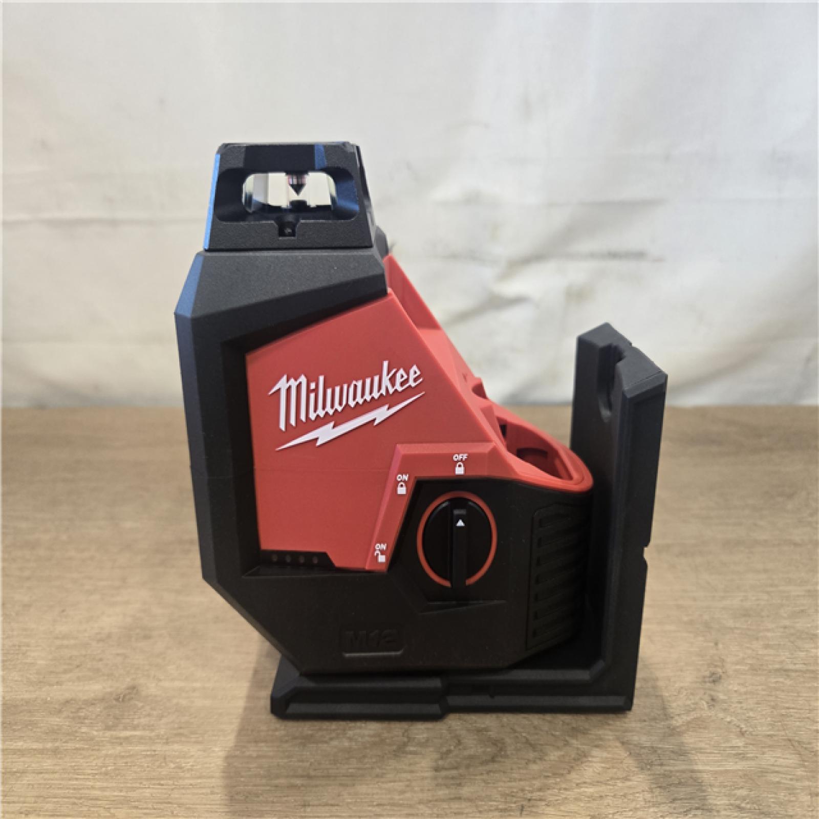 AS-IS Milwaukee 12V Cordless Green 360-Degree Single Plane Laser Level (Tool Only)
