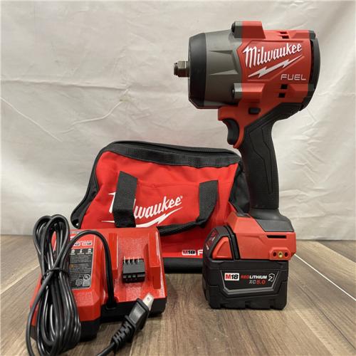 AS-IS Milwaukee M18 FUEL 18V Lithium-Ion Brushless Cordless 1/2 in. Impact Wrench w/Friction Ring Kit