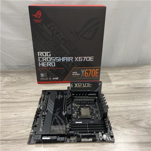 AS-IS ASUS ROG CROSSHAIR X670E HERO AMD AM5 X670 ATX M.2 Desktop Motherboard A