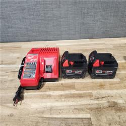 HOUSTON LOCATION - AS-IS MILWAUKEE 2 TOOL COMBO KIT W/ (2) BATTERY & CHARGER