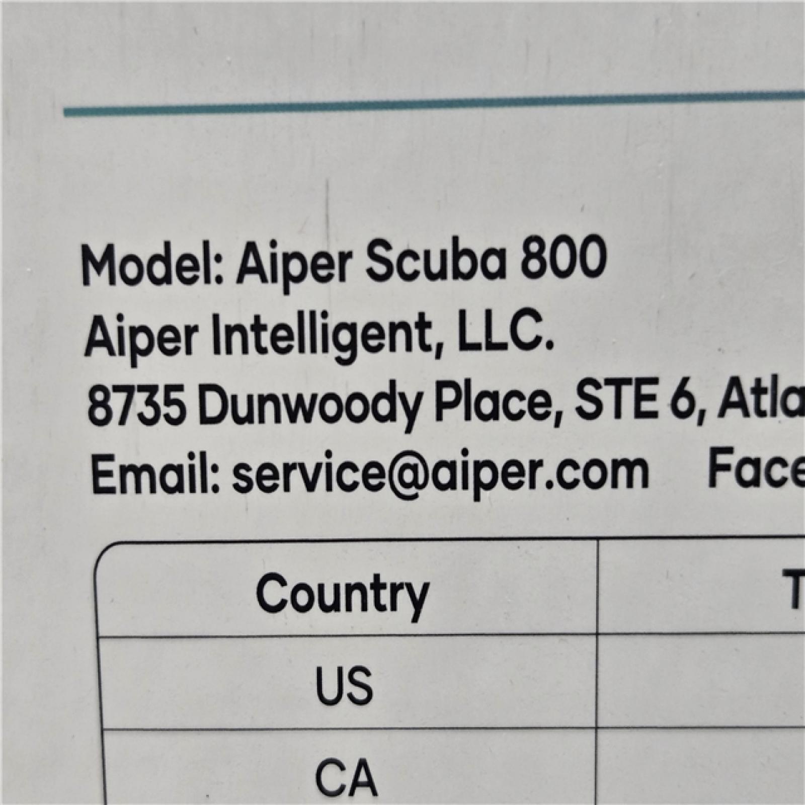 DALLAS LOCATION- NEW!- Aiper Scuba 800 Cordless Robotic Pool Vacuum