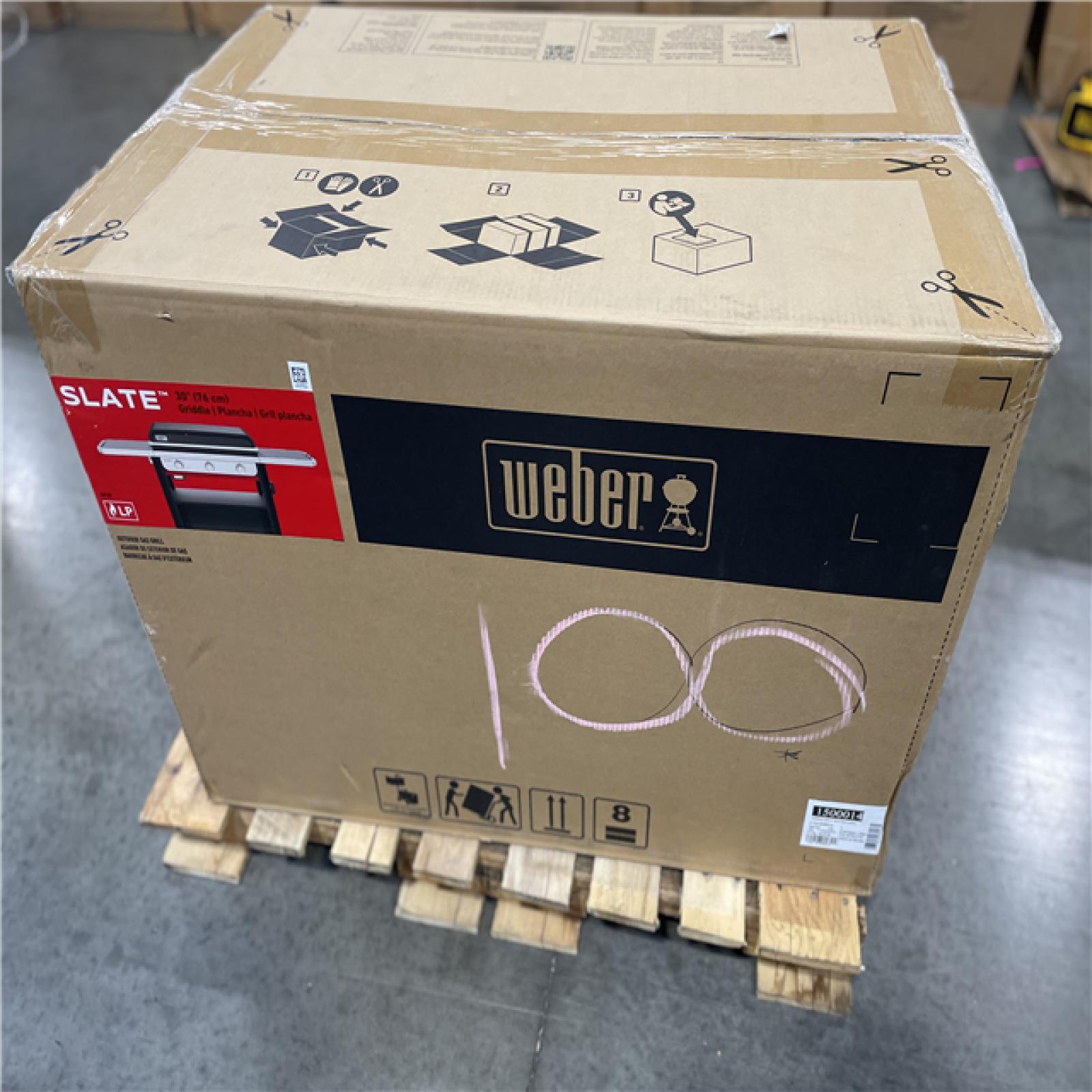 DALLAS LOCATION- Weber Griddle 3-Burner Propane Gas 30 in. Flat Top Grill