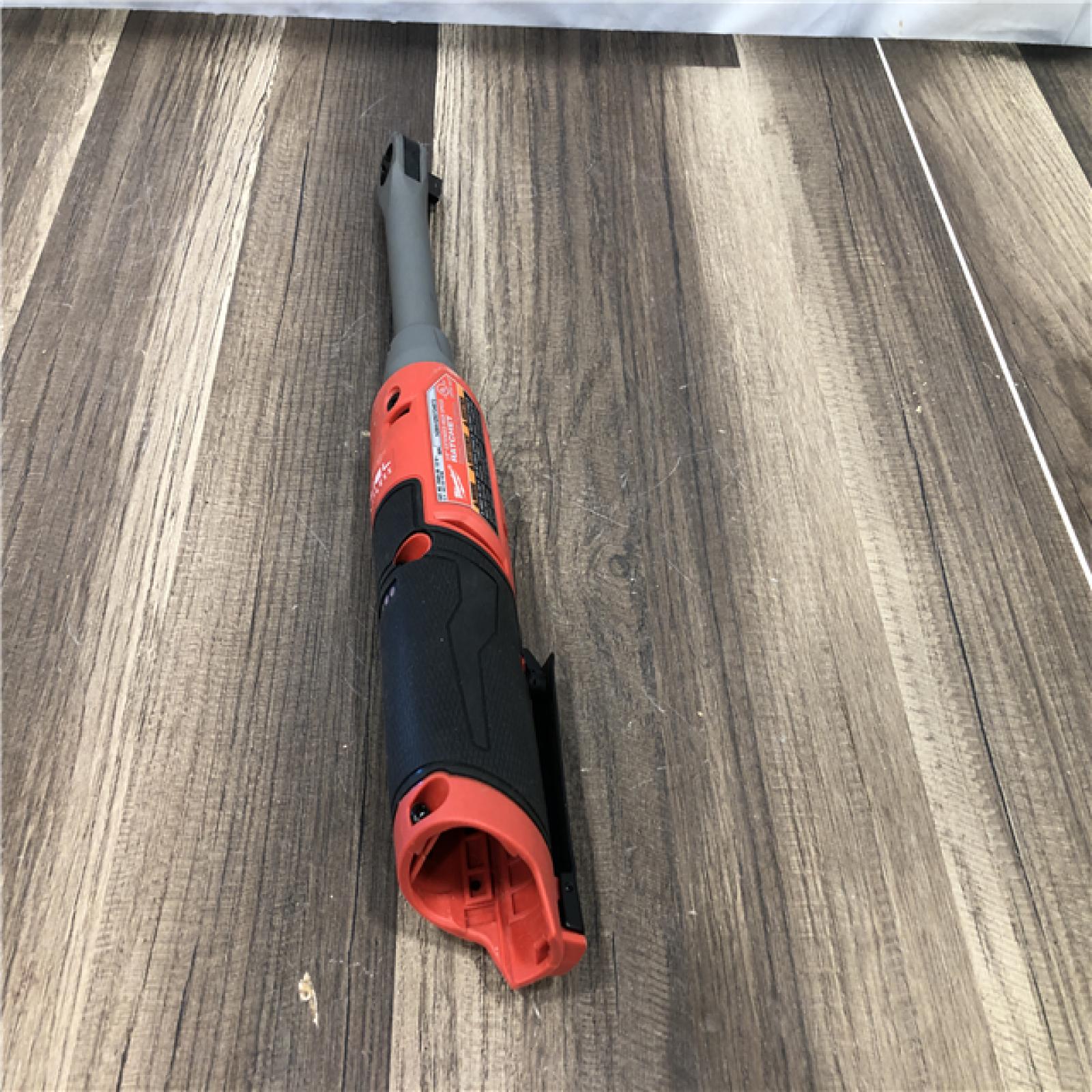 AS-IS Milwaukee  FUEL 12V Lithium-Ion Brushless Cordless 3/8 in. Extended Reach High Speed Ratchet (Tool Only)