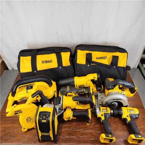 AS-IS DEWALT 20V MAX Lithium-Ion Brushed Cordless (10-Tool) Combo Kit