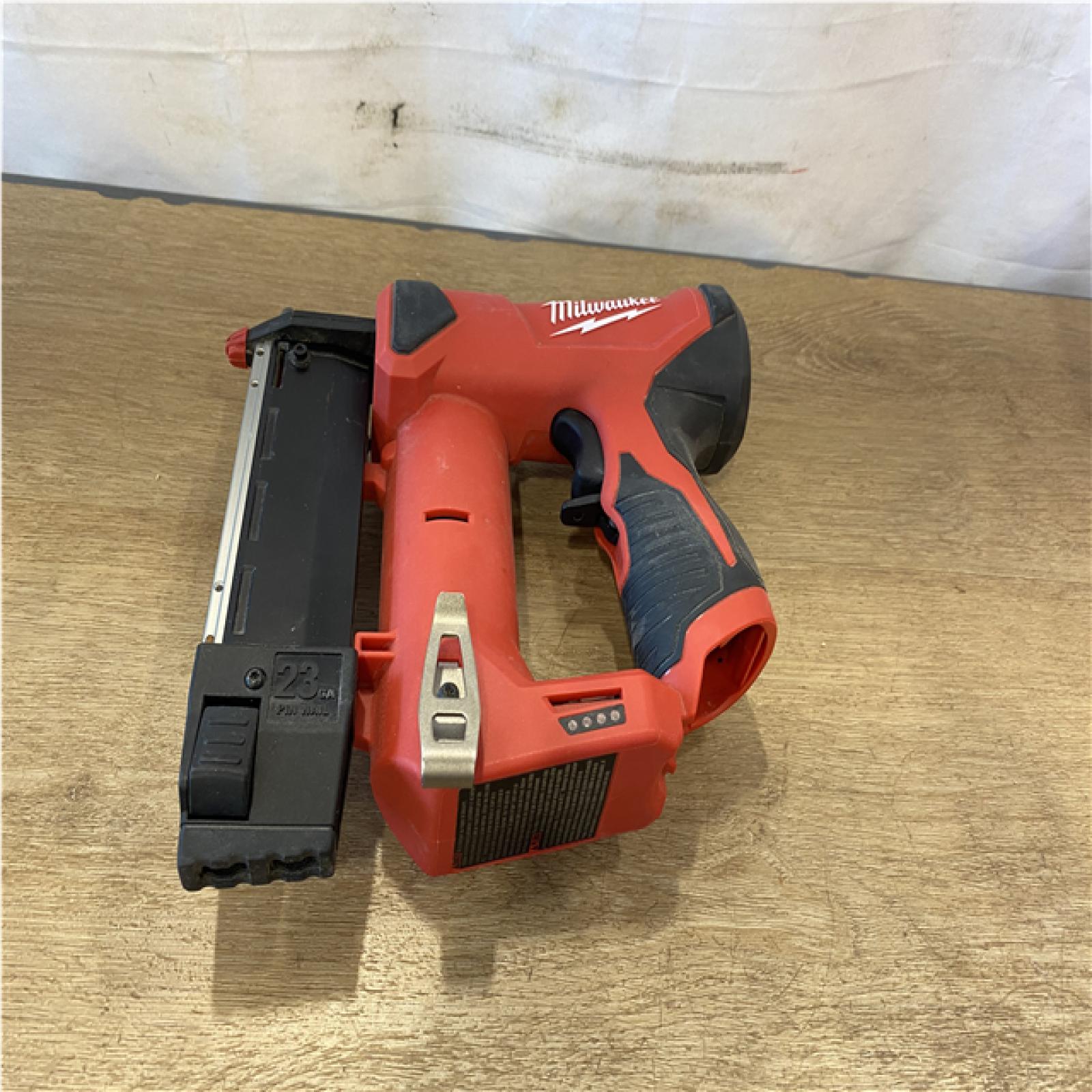 AS-IS Milwaukee 12-Volt 23-Gauge Lithium-Ion Cordless Pin Nailer (Tool-Only)