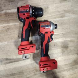 HOUSTON LOCATION - AS-IS Milwaukee M18 18V Lithium-Ion Brushless Cordless Compact Drill/Impact Combo Kit (2-Tool) W/ (2) 2.0 Ah Batteries, Charger & Bag