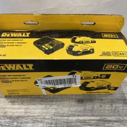 NEW - DEWALT 20V MAX Lithium-Ion Battery Kit with 5.0Ah and 2.0Ah Battery and Charger