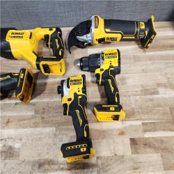 HOUSTON LOCATION - AS-IS DEWALT  5 TOOL COMBO KIT W/ (2) BATTERY & CHARGER