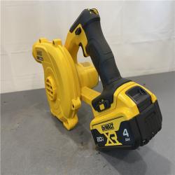 AS-IS - DEWALT 135 MPH 100 CFM 20V MAX Cordless Compact Jobsite Blower Kit