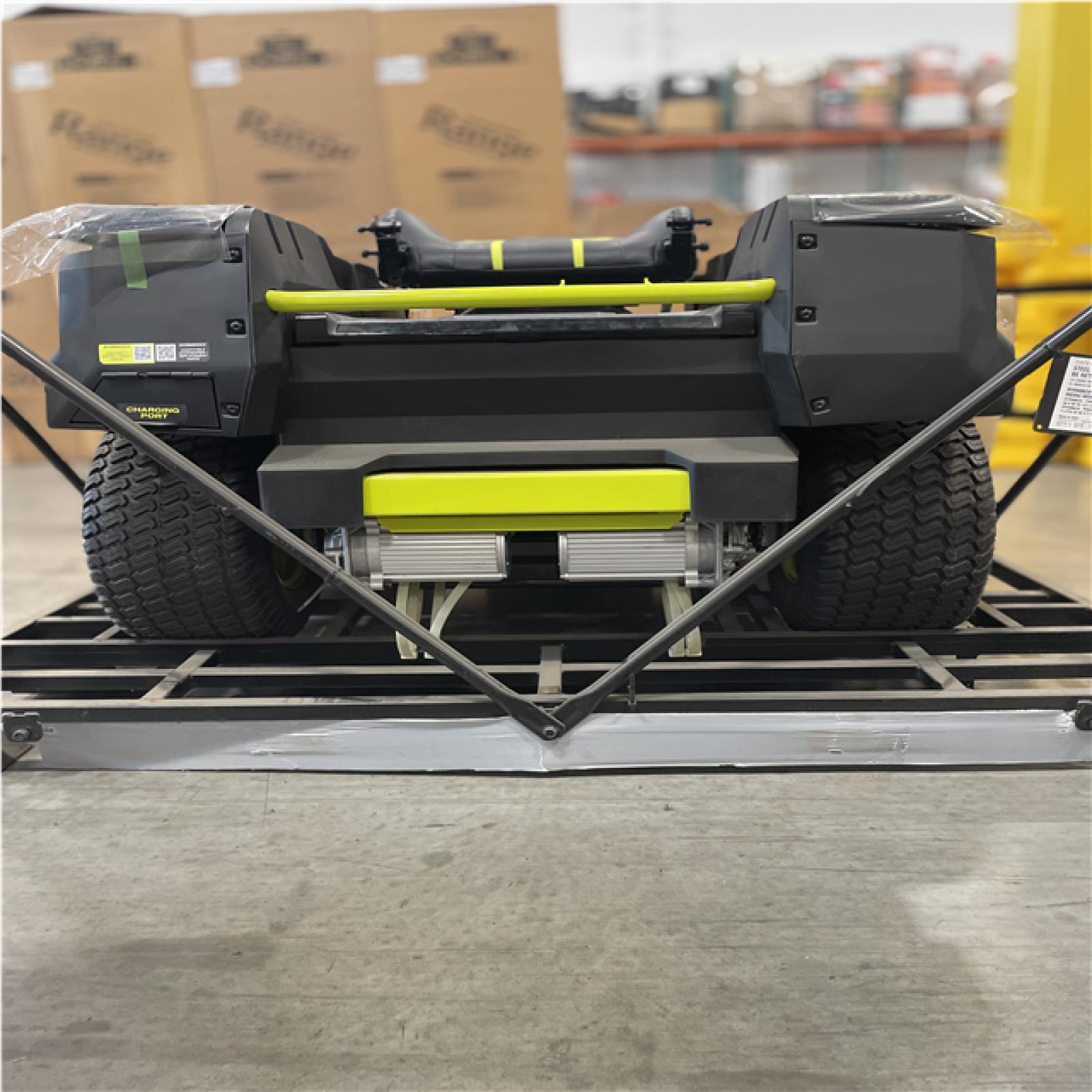 DALLAS LOCATION- AS-IS RYOBI 80V HP 54 ELECTRIC ZERO TURN RIDING MOWER
