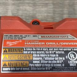 AS-IS Milwaukee FUEL 18V Lithium-Ion Brushless Cordless 1/2 in. Hammer Drill Driver Kit