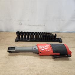 AS-IS- M12 FUEL INSIDER 12V Lithium-Ion Brushless Cordless 1/4 in. - 3/8 in. Extended Reach Box Ratchet (Tool-Only)