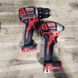 HOUSTON LOCATION - AS-IS Milwaukee 18V Cordless Brushed 2-Tool Drill/Driver and Impact Driver Kit