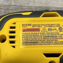 AS-IS DEWALT ATOMIC 20V MAX Cordless Brushless Oscillating Multi Tool Kit