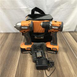 AS-IS RIDGID 18V Cordless 2-Tool Combo Kit with Drill/Driver kit