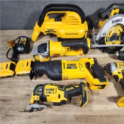 HOUSTON LOCATION - AS-IS DEWALT 9 TOOL COMBO KIT W/ (2) BATTERY & CHARGER