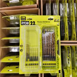 CALIFORNIA NEW RYOBI 22PC TITANIUM DRILL BIT SET & 70PC IMPACT DRIVING SET