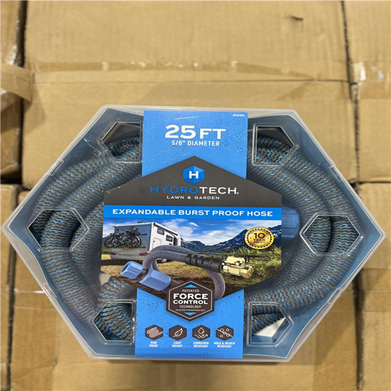 NEW! - Hydrotech 5-8 in. X 25 Ft. Expandable Burst Proof Hose (4 Pack)