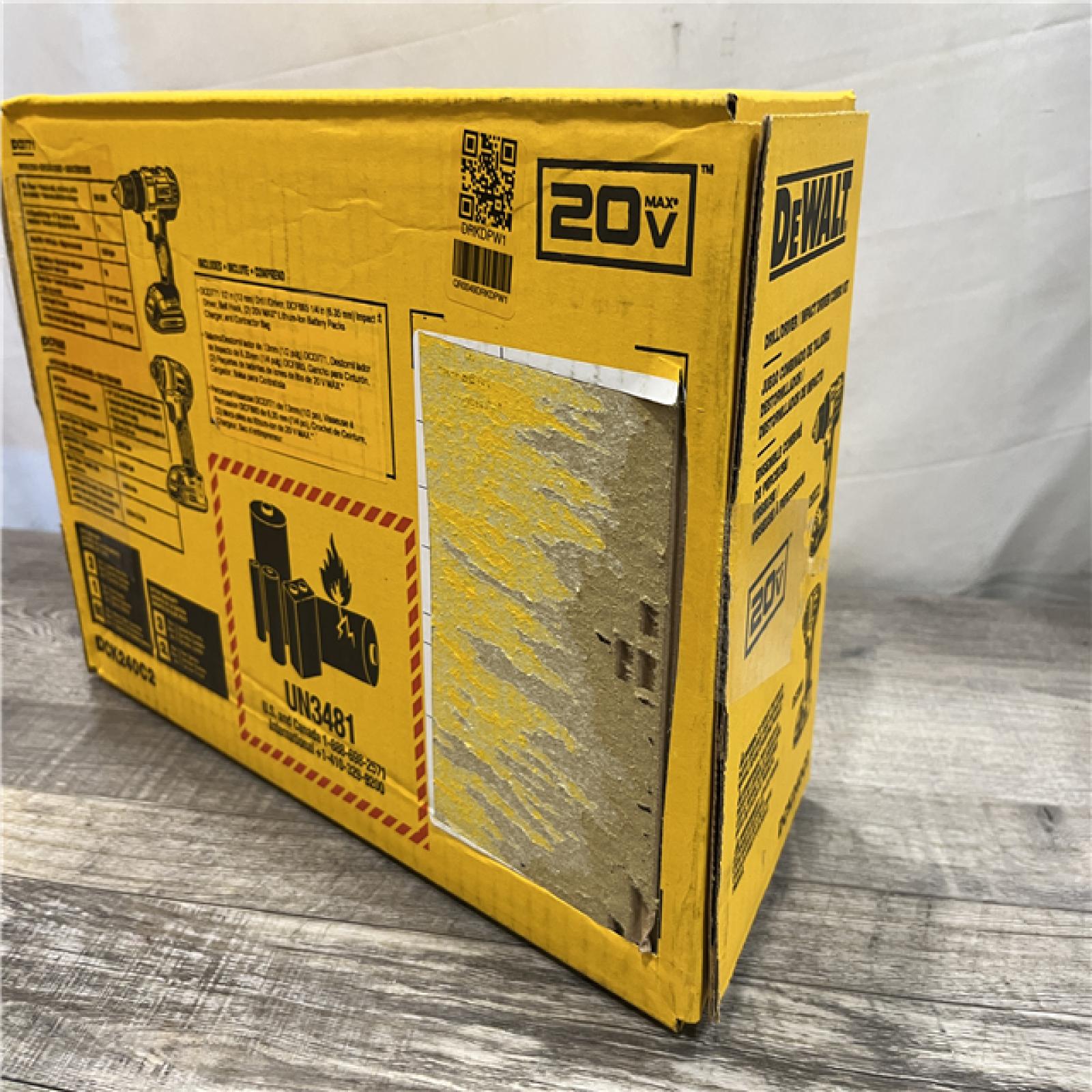 AS-IS DEWALT 20V MAX Cordless Drill/Impact 2 Tool Combo Kit
