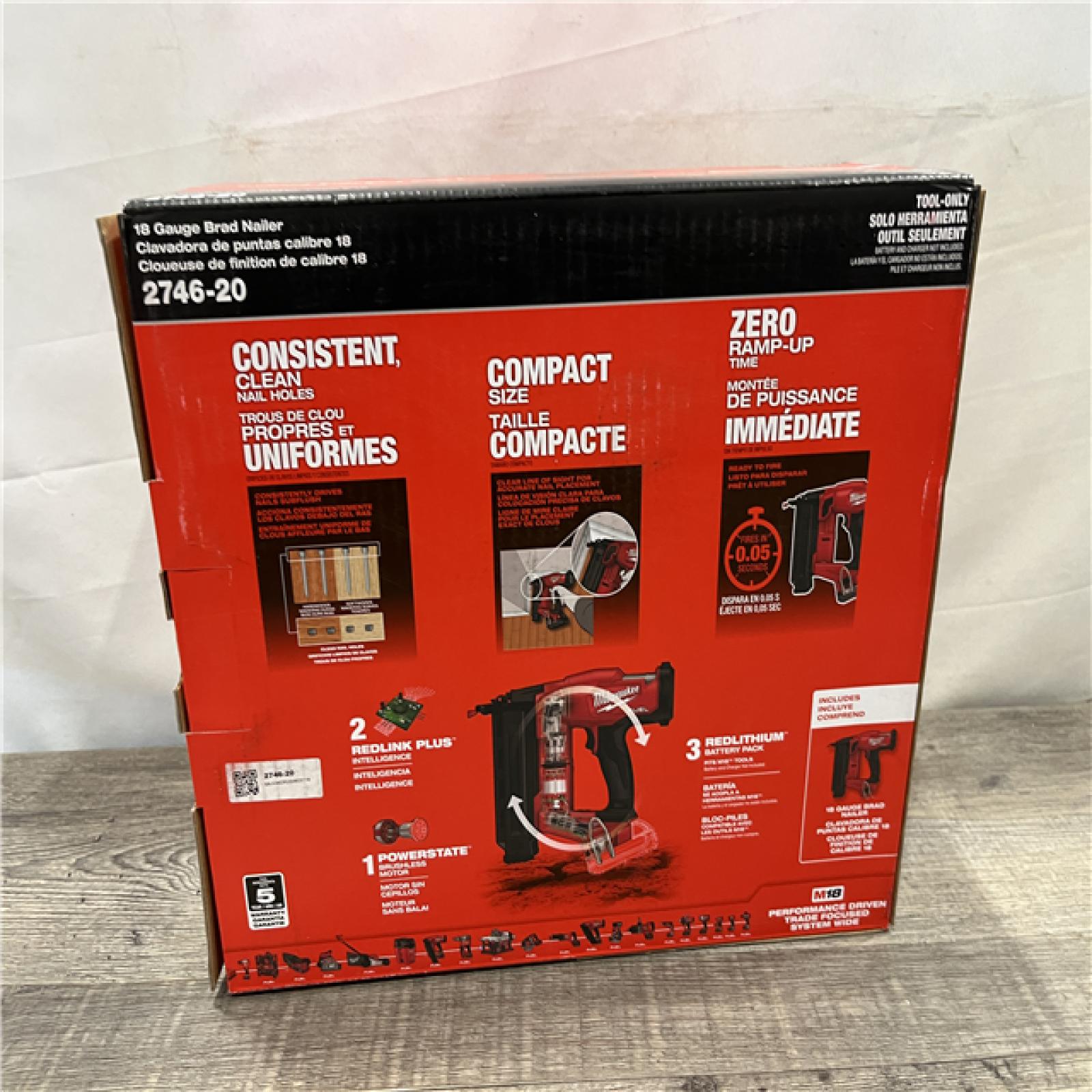 NEW - Milwaukee FUEL 18-Volt Lithium-Ion Brushless Cordless Gen II 18-Gauge Brad Nailer (Tool-Only)