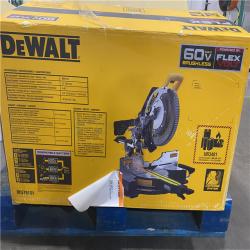 As-Is- DEWALT 60V Lithium-Ion 12 in. Cordless Sliding Miter Saw Kit with 9.0Ah Battery Pack