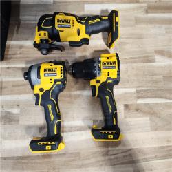 HOUSTON LOCATION - AS-IS DEWALT ATOMIC 20-Volt Lithium-Ion Cordless Brushless (3-Tool) Combo Kit