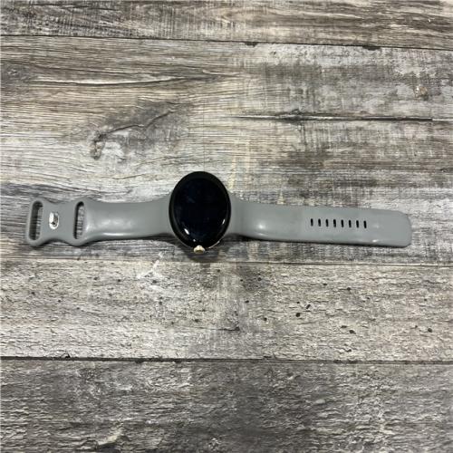AS-IS Google Pixel Watch-Android Smartwatch-Gold Stainless Steel Case with Hazel Active Band