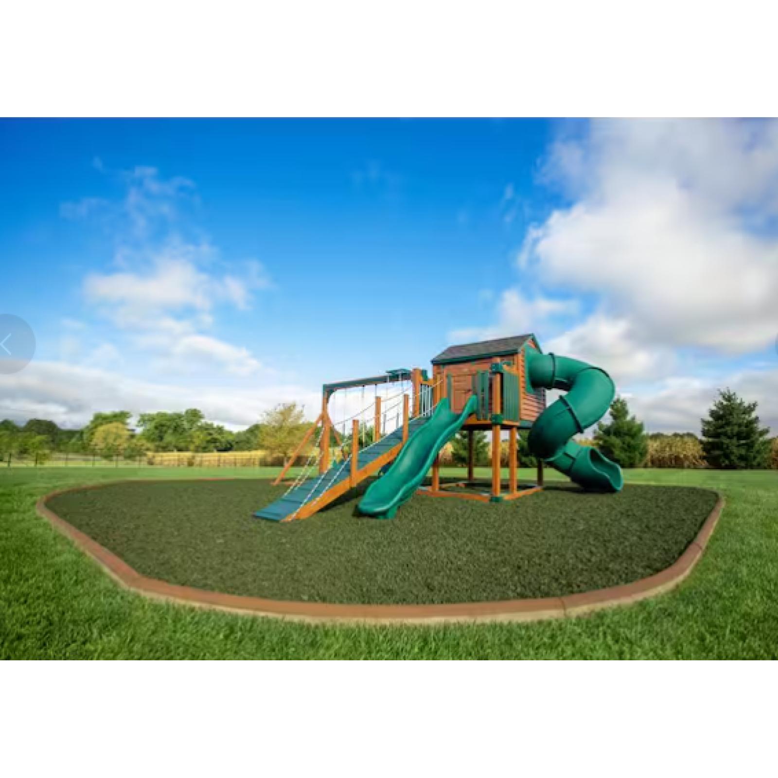 DALLAS LOCATION - Vigoro Green Rubber Nugget Mulch Super Sack (1 875LB)