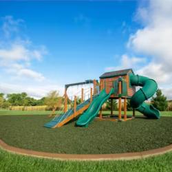 DALLAS LOCATION - Vigoro Green Rubber Nugget Mulch Super Sack (1 875LB)