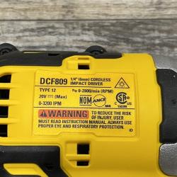 AS-IS DEWALT Atomic 20V Max Lithium-Ion Brushless Cordless Compact 1/4 in. Impact Driver Kit