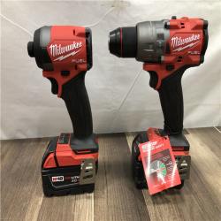 AS-IS Milwaukee FUEL 18V Lithium-Ion Brushless Cordless Hammer Drill and Impact Driver Combo Kit