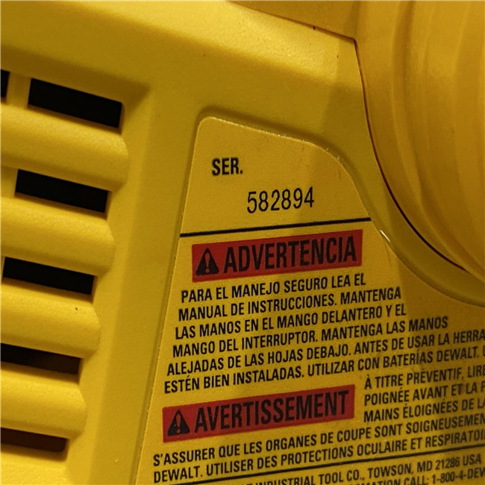 AS-IS DEWALT 20V MAX XR Cordless Brushless 3-1/4 in. Planer (Tool Only)