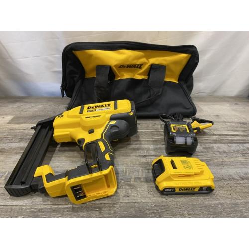 AS-IS DEWALT 20V MAX XR Lithium-Ion Cordless 18-Gauge Narrow Crown Stapler Kit
