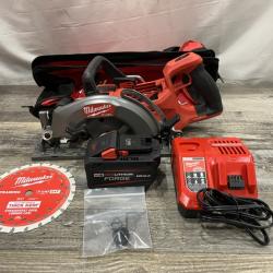 AS-IS Milwaukee FUEL ONE-KEY 18V Lithium-Ion Cordless 7-1/4 in. Rear Handle Circular Saw Kit