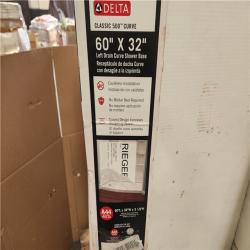 Phoenix Delta Classic 500 3-Piece Direct-to-Stud Alcove Shower Wall Surround in High Gloss White Complete Set (Walls  Base and Shower Seat)