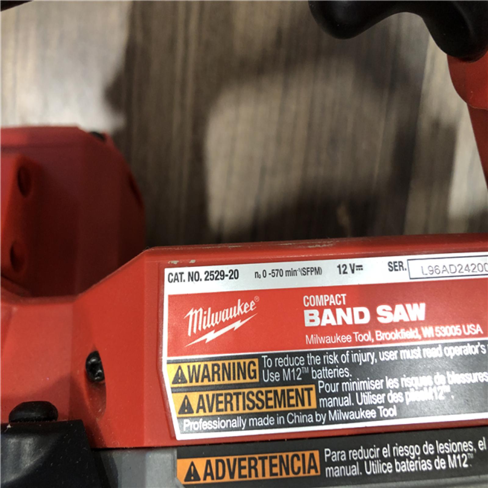 AS-IS Milwaukee FUEL 12V Lithium-Ion Cordless Compact Band Saw (Tool-Only)