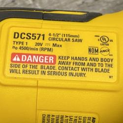 AS-IS DEWALT ATOMIC 20V MAX Cordless Brushless 4-1/2 in. Circular Saw (Tool Only)