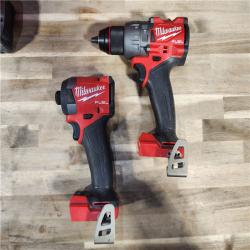 HOUSTON LOCATION - AS-IS MILWAUKEE M18 FUEL 18V Lithium-Ion Brushless Cordless Hammer Drill and Impact Driver Combo Kit (2-Tool) with 2 Batteries