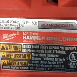 AS-IS Milwaukee FUEL 18V Lithium-Ion Brushless Cordless Hammer Drill and Impact Driver Combo Kit
