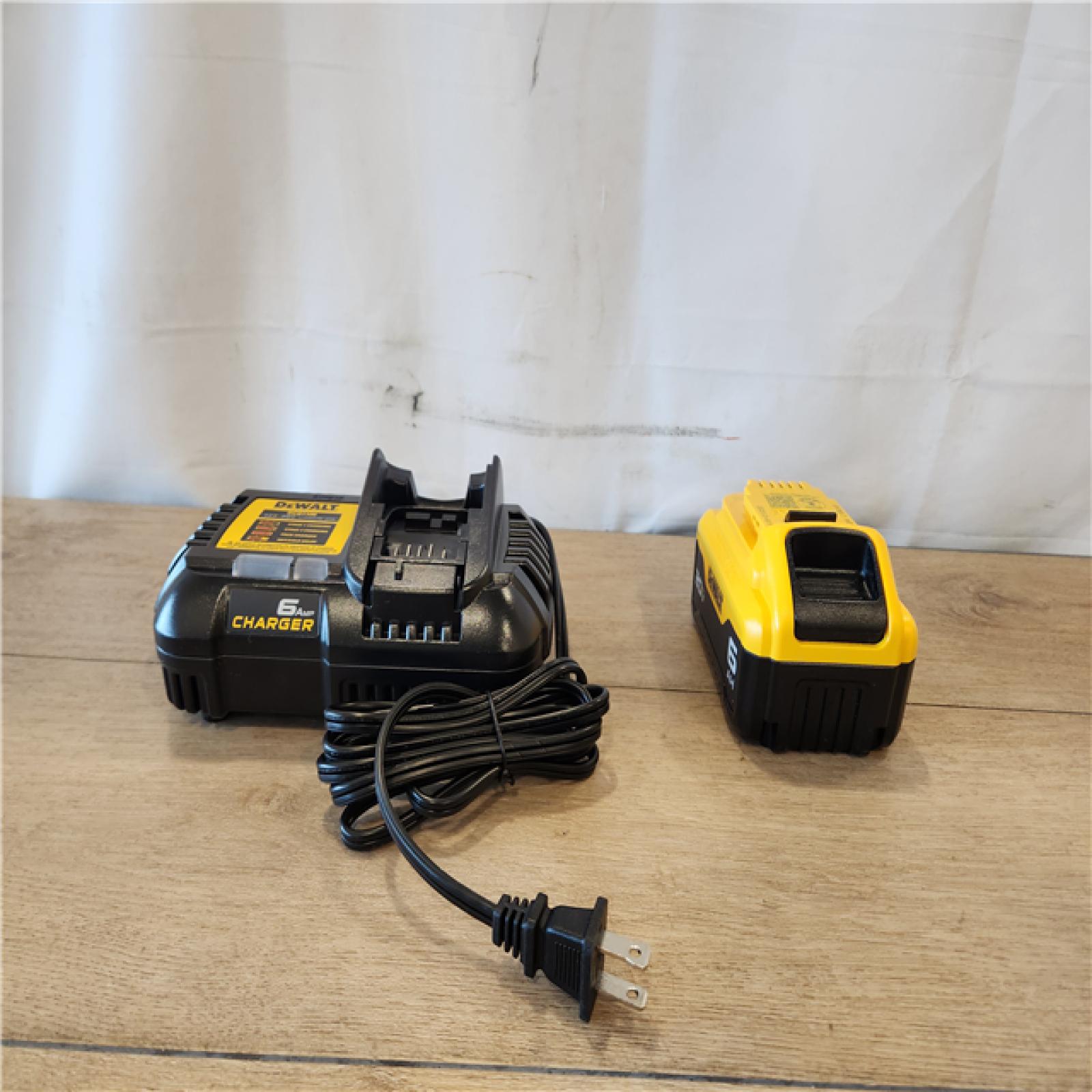 AS-IS- DEWALT 20V MAX Lithium-Ion 6.0 Ah Battery and Charger