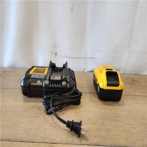 AS-IS- DEWALT 20V MAX Lithium-Ion 6.0 Ah Battery and Charger