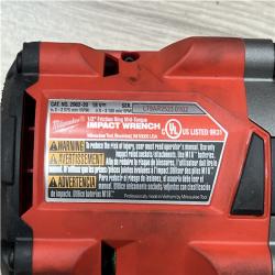 AS-IS Milwaukee FUEL 18V Cordless Mid Torque 1/2 in. Impact Wrench w/ 12 FUEL 3/8 in. Ratchet Combo Kit
